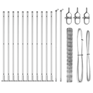 Recinzione da Campo  1.4x25 m Acciaio Zincato