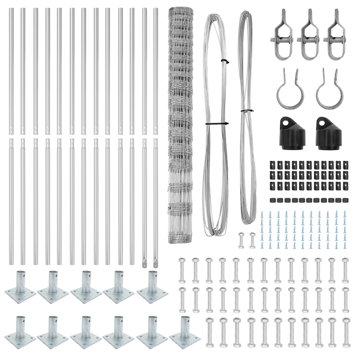 Recinzione da Campo  1.5x25 m Acciaio Zincato