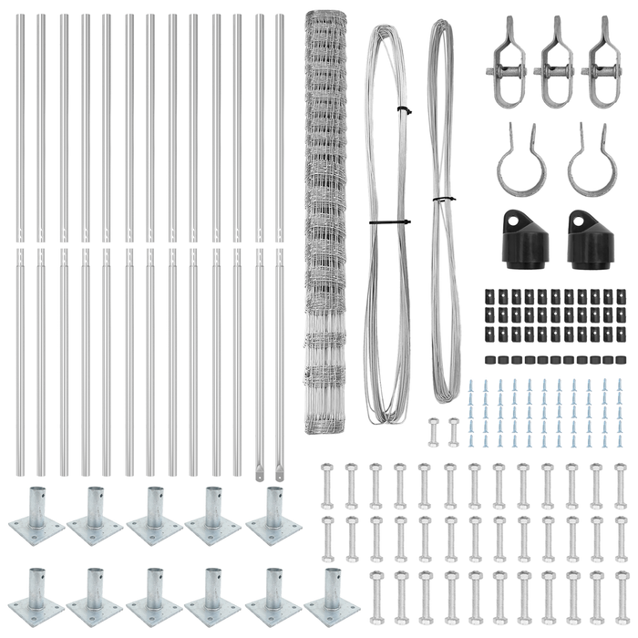 Recinzione per Campo  1.6x25 m Acciaio Zincato