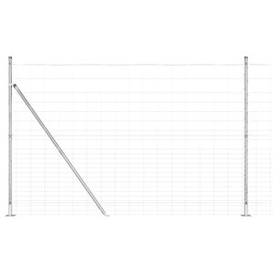 Recinto per Campo  1.6x25 m Acciaio Zincato