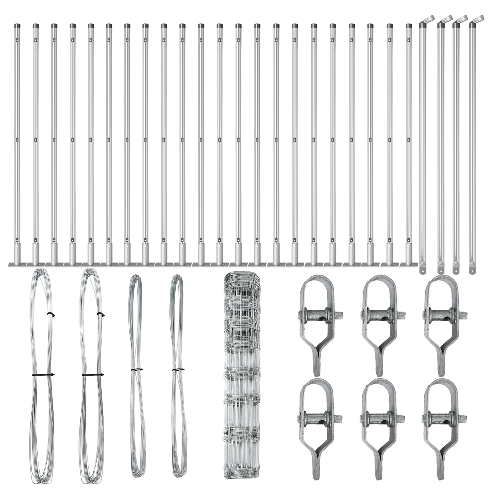 Recinzione da Campo  1x50 m in Acciaio Zincato