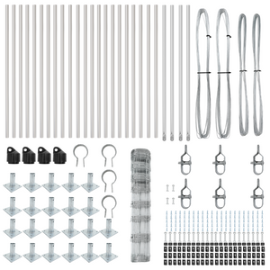 Recinzione da Campo  1x50 m in Acciaio Zincato