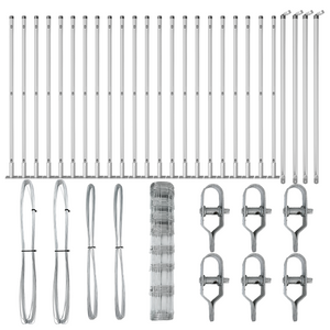 Recinzione da Campo 1x50 m Acciaio Zincato