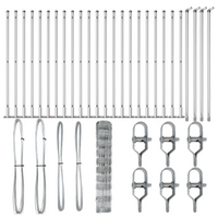 Recinzione per il campo  1x50 m Acciaio Zincato