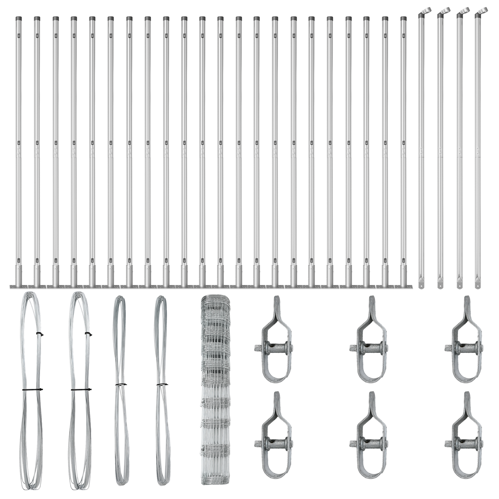 Recinzione da Campo  1.2x50 m Acciaio Galvanizzato