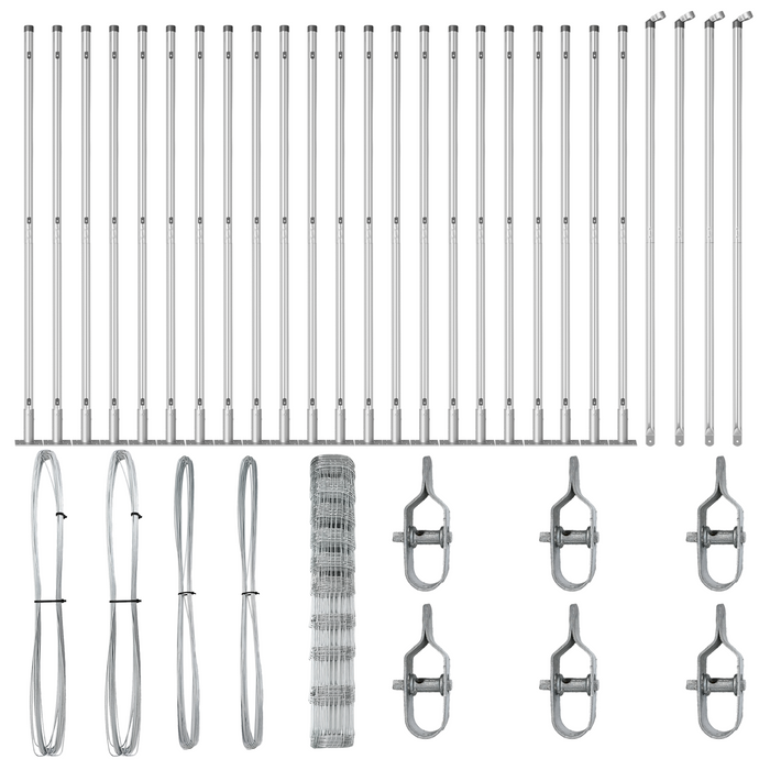 Recinzione da Campo  1.2x50 m Acciaio Galvanizzato
