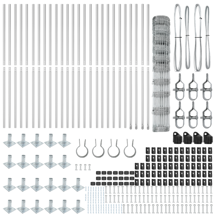 Recinzione da Campo  1.2x50 m Acciaio Galvanizzato