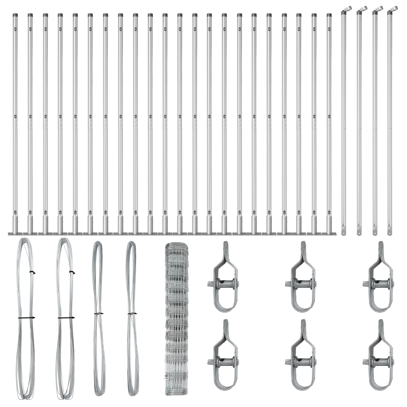 Recinzione da Campo  1.2x50 m in Acciaio Zincato