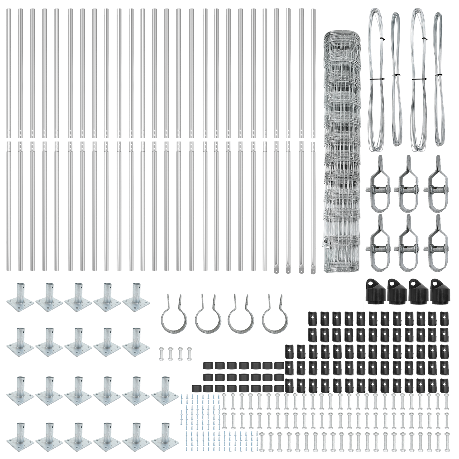Recinzione da Campo  1.2x50 m in Acciaio Zincato