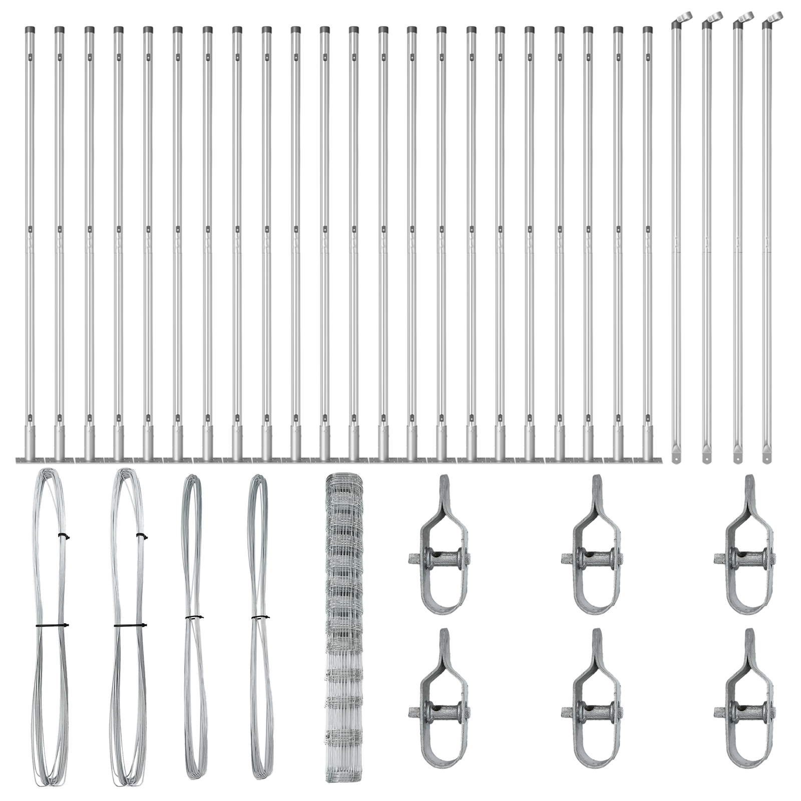 Recinzione da Campo  1.5x50 m Acciaio Galvanizzato