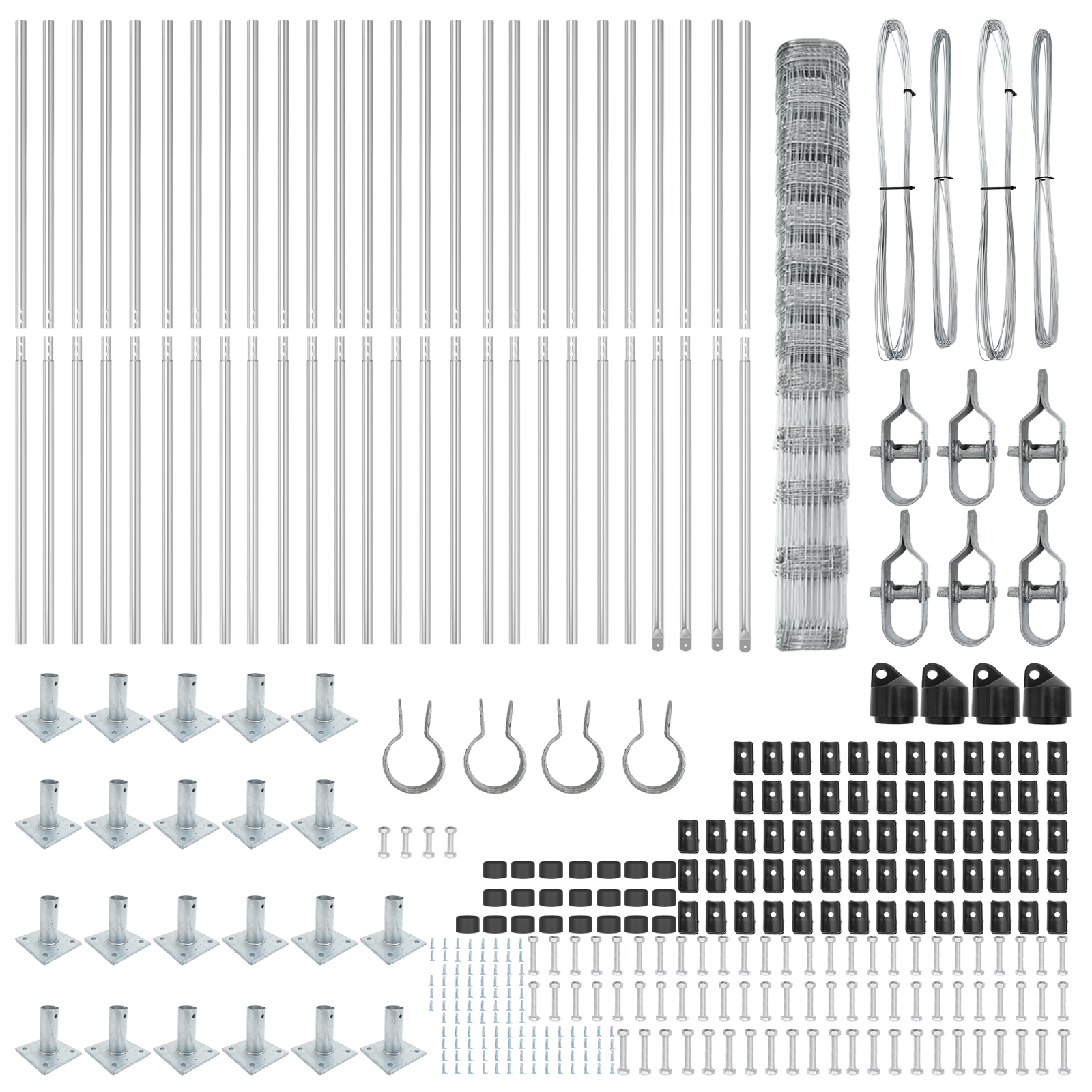 Recinzione da Campo  1.5x50 m Acciaio Galvanizzato