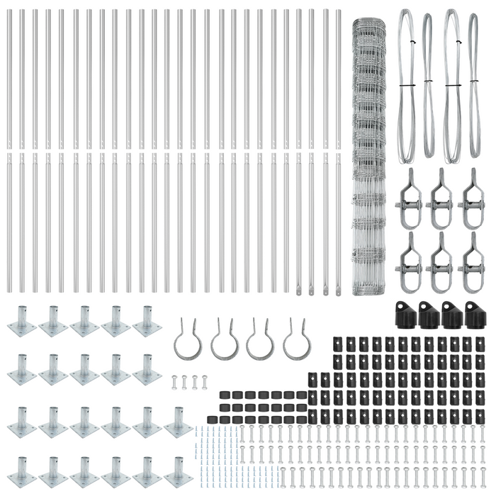 Recinzione da Campo  1.5x50 m Acciaio Galvanizzato