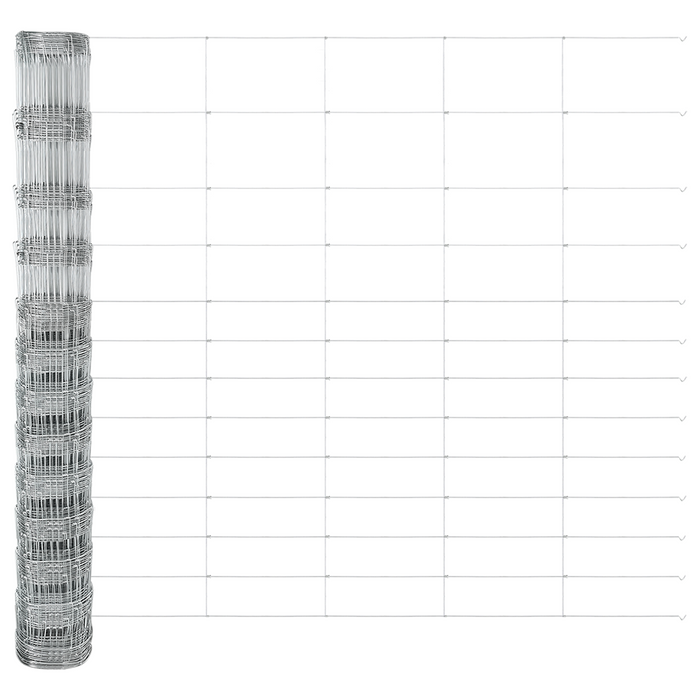 Recinzione da Campo  1.5x50 m Acciaio Galvanizzato