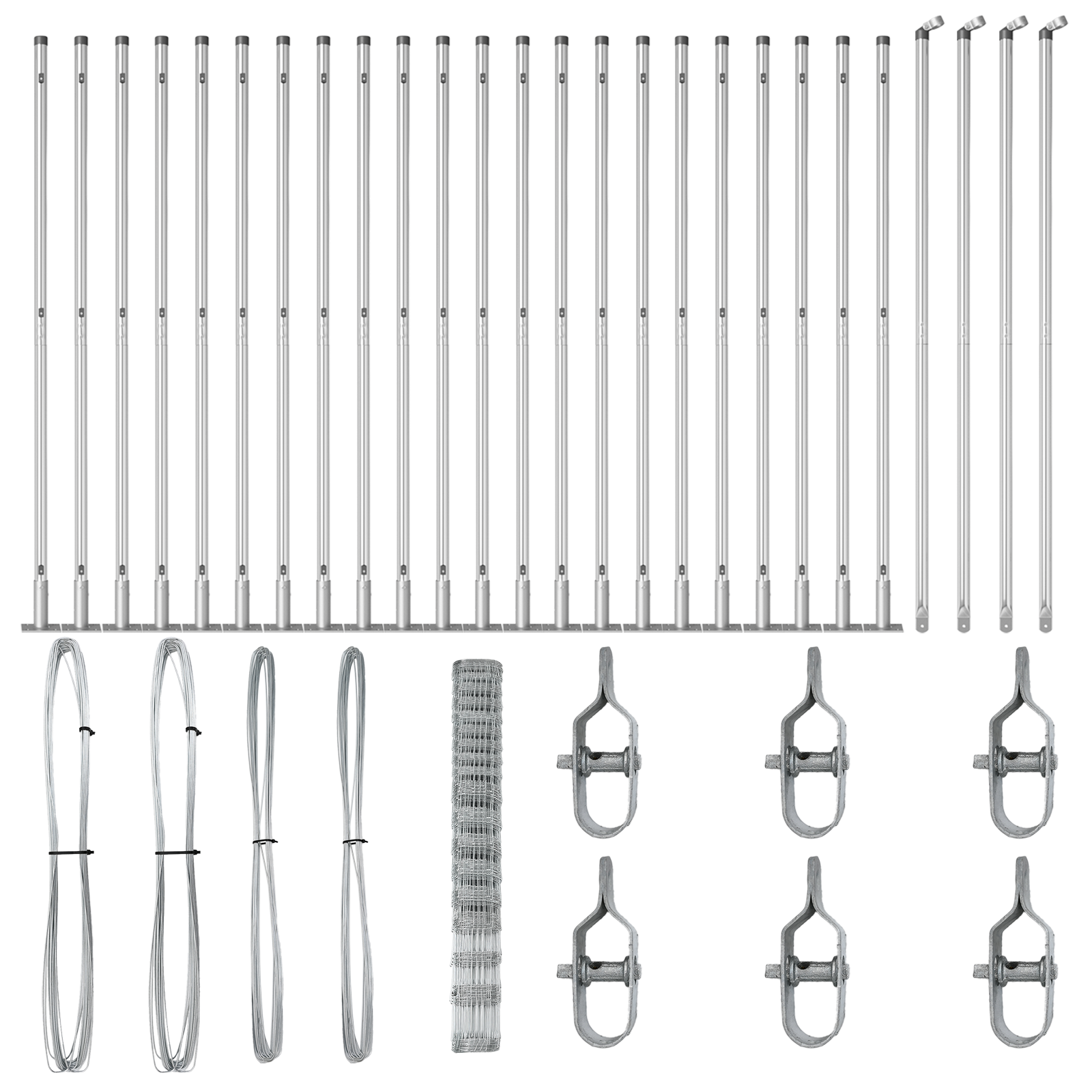 Recinzione da Campo  1.5x50 m Acciaio Zincato