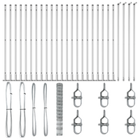 Recinzione per Campi 1,6x50 m Acciaio Zincato