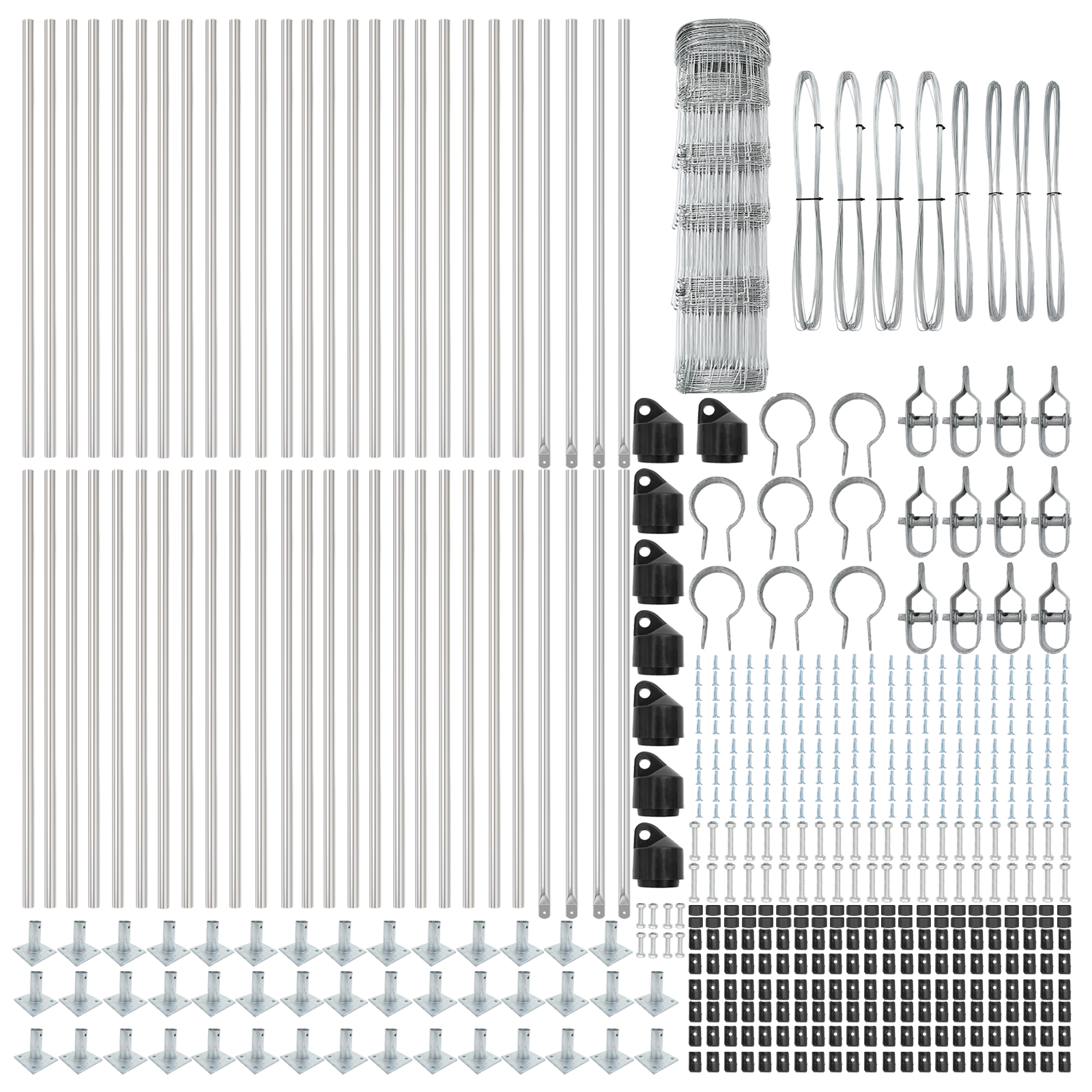 Recinzione da Campo  0.8x100 m in Acciaio Galvanizzato