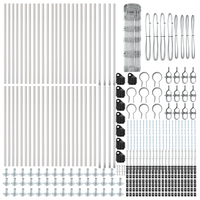 Recinzione da Campo  0.8x100 m in Acciaio Galvanizzato
