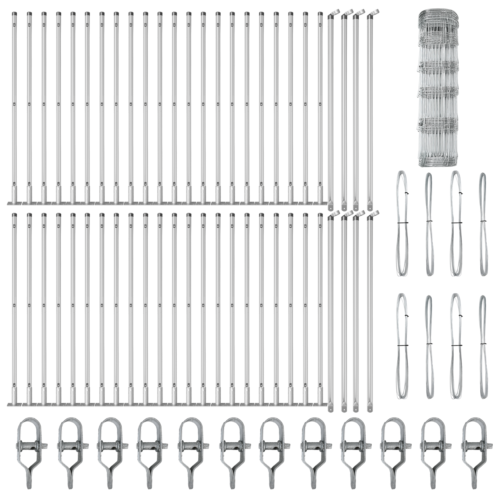 Recinzione da Campo  0.8x100 m in Acciaio Galvanizzato