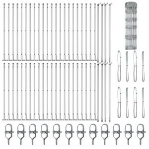 Recinzione per Campi 0.8x100 m Acciaio Galvanizzato