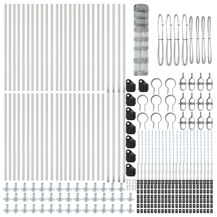 Recinzione da Campo  1x100 m Acciaio Zincato