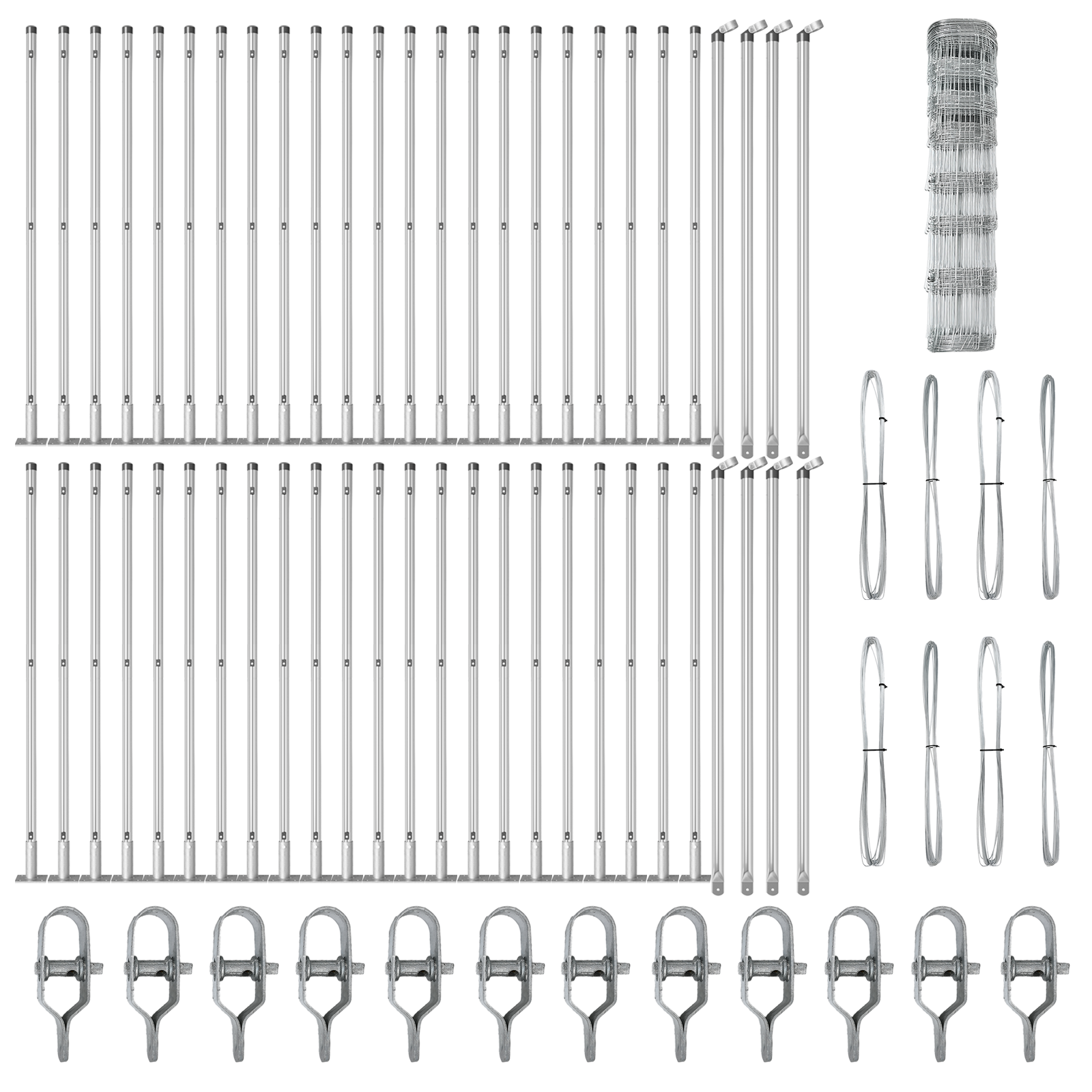 Recinzione da Campo  1x100 m Acciaio Zincato
