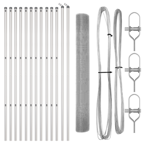 Recinzione in Filo Saldato con 13 Post 1,2x25 m in Acciaio Galvanizzato