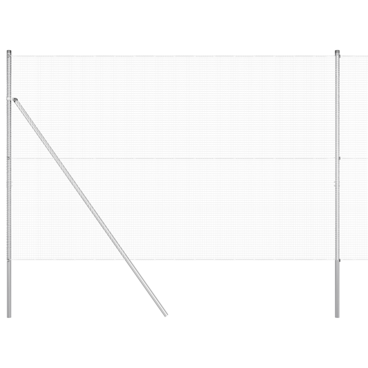 Recinzione in Rete Saldato con 13 Poste 1.5x50 m Acciaio Zincato
