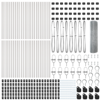 Recinzione in Rete Saldato con 13 Pali 0.4x100 m Acciaio Galvanizzato