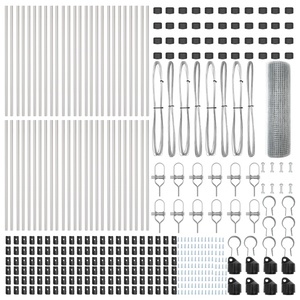 Recinzione in Filo Saldato con 13 Poste 0.8x100 m Acciaio Galvanizzato