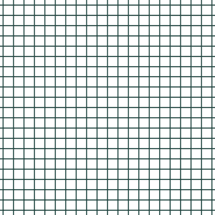 Recinzione in Filo Saldato con 7 Pali Verde 1.2x10 m Acciaio