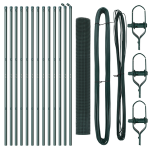 Set di Paletti di Recinzione Set di 2 Verde