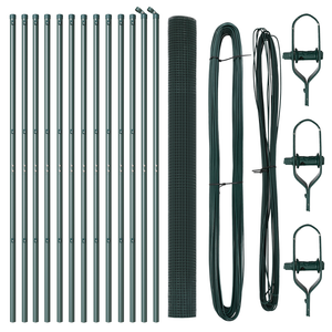 Set di pali per recinzione Set di 2 Verde