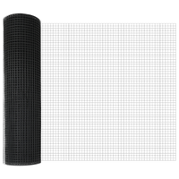 Recinto in rete saldata con 13 pali grigio 0.6x25 m acciaio