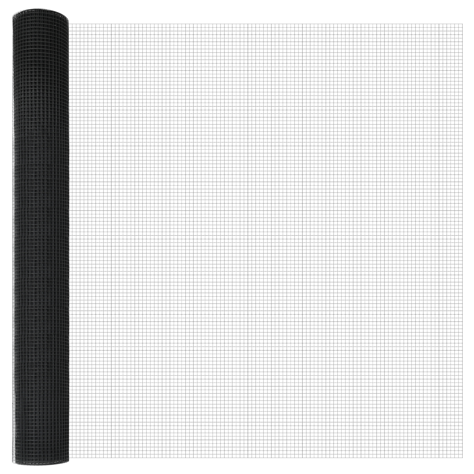 Recinzione in Rete Saldature con 13 Post Grigio 1.4x25 m Acciaio