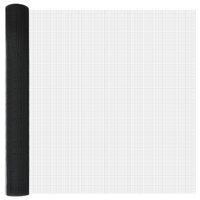 Recinzione in rete saldata con 13 pali Grigio 1.4x50 m Acciaio