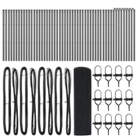 Recinto in Filo Saldato con 7 Pali Grigio 0,4x100 m Acciaio