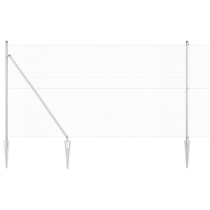 Recinzione in Rame Saldato con 13 Pali a Punta 1.5x25 m Acciaio Zincato