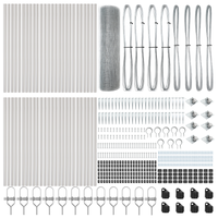 Recinzione in rete saldata con 13 picchetti 0.4x100 m Acciaio galvanizzato
