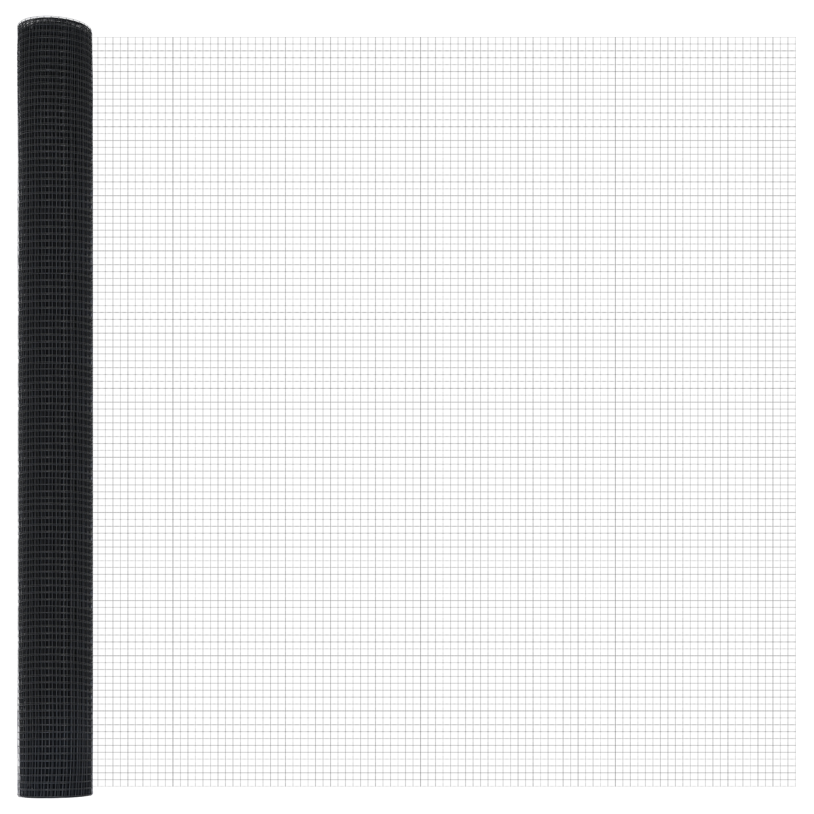 Set di Pali di Recinzione Set di 2 Grigio Metallo, Plastica