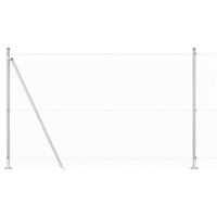 Set di Pali per Recinzioni Set di 2 Acciaio galvanizzato 10 x 1,5 m