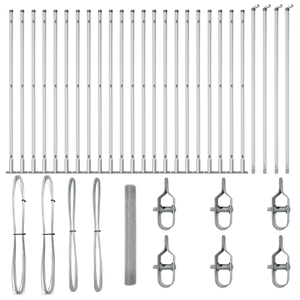 Rete Saldature con 13 Pali Flangiati 1.2x50 m Acciaio Galvanizzato
