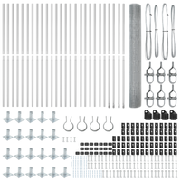 Rete Saldature con 13 Pali Flangiati 1.2x50 m Acciaio Galvanizzato