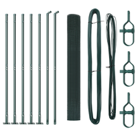 Set di Pali per Recinzione Set di 2 Verde