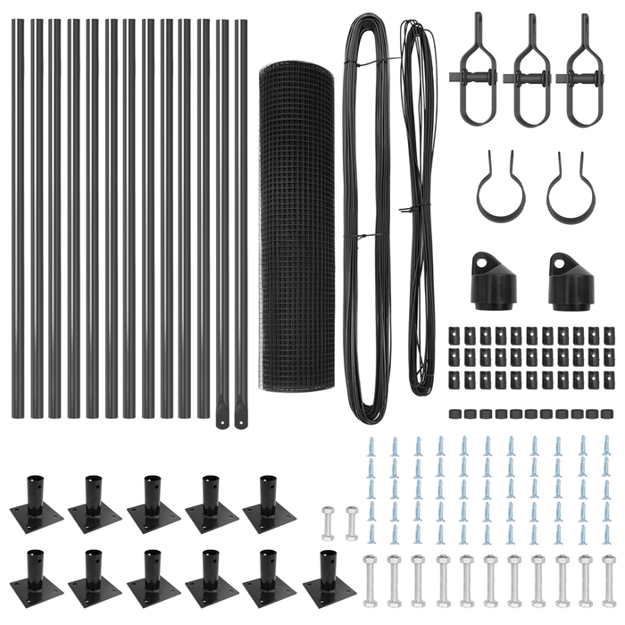 Set di Pali della Recinzione Set di 2 Grigio