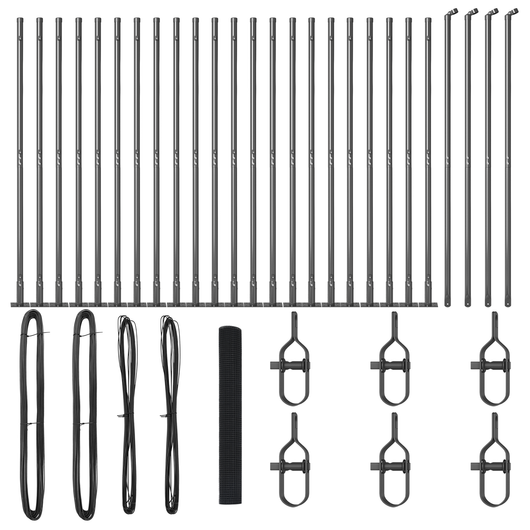 Recinzione in Filo Saldato con 13 Posti Flangiati Grigio 1,2x50 m Acciaio