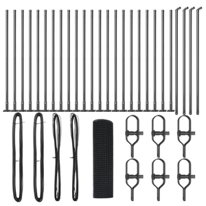 Recinto in Rete Saldato con 13 Postazioni Flangiate Grigio 0.8x100 m Acciaio