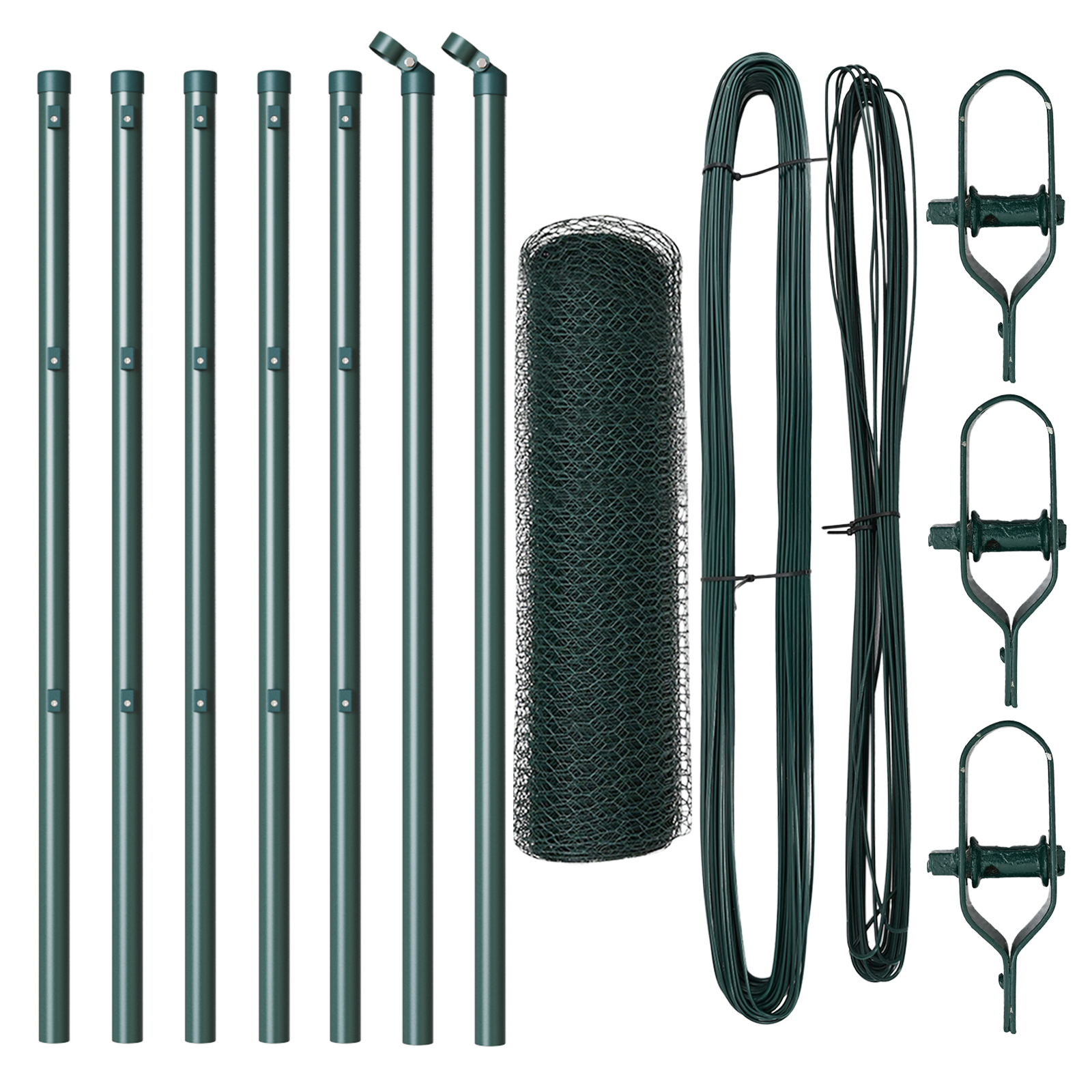 Recinzione Esagonale  Verde 0,8x10 m Acciaio