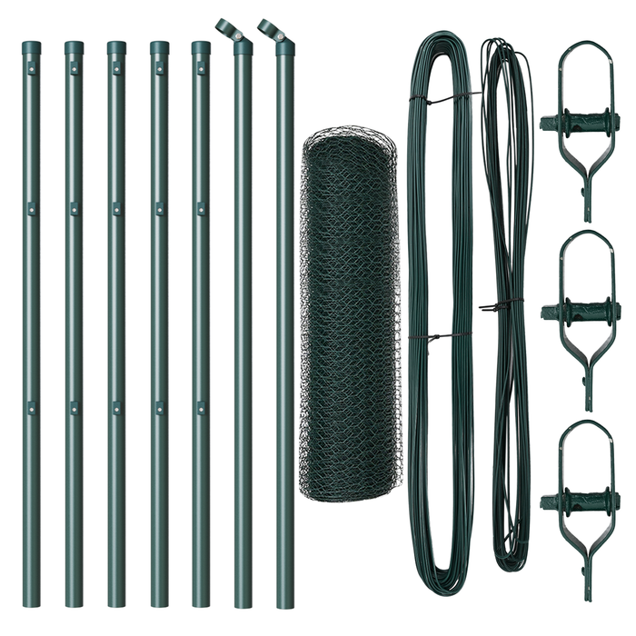 Recinzione Esagonale  Verde 0,8x10 m Acciaio