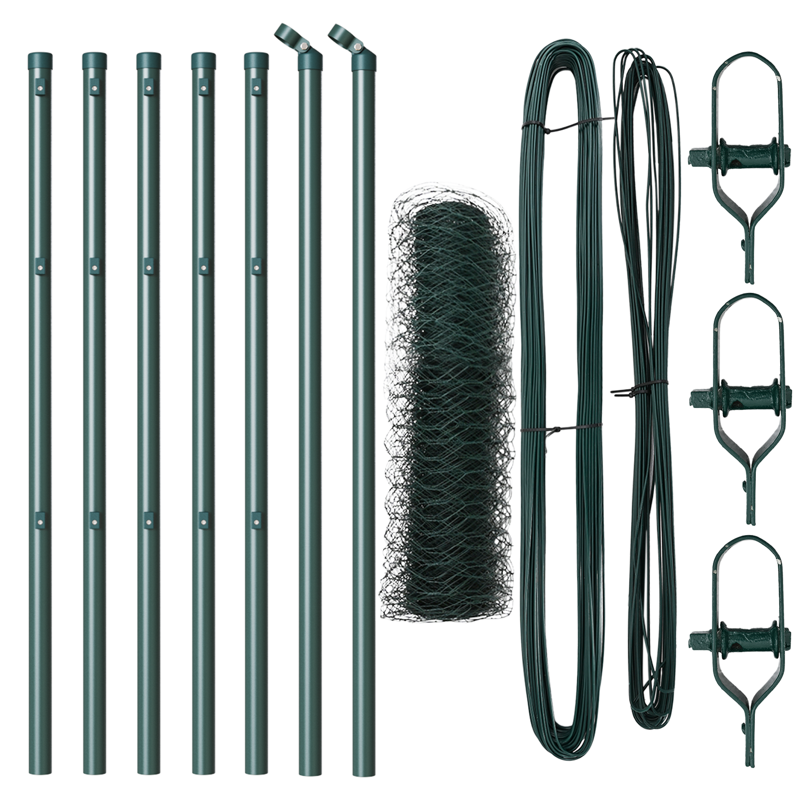 Recinzione Esagonale  Verde 0.8x10 m Acciaio