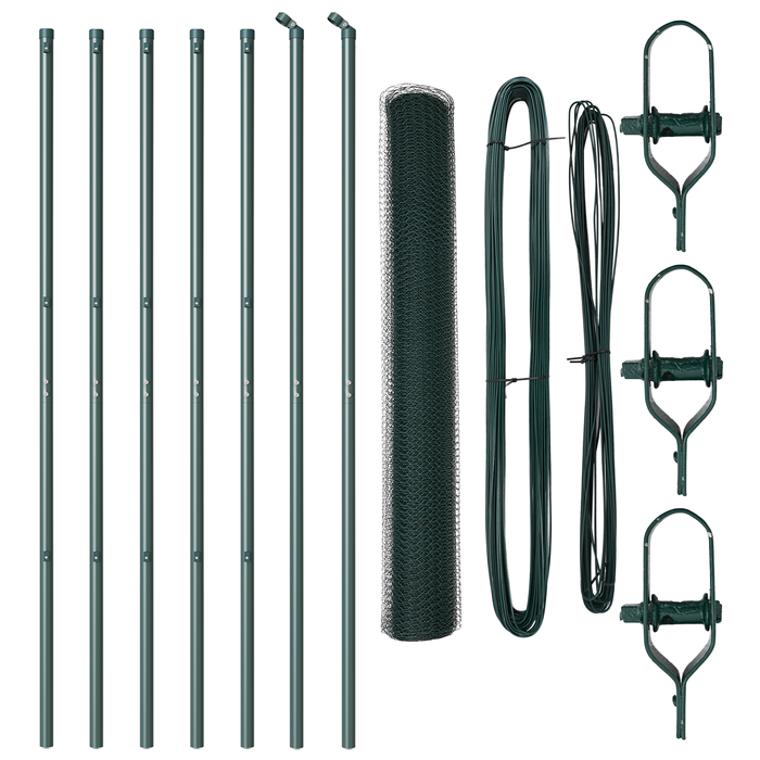 Recinzione Esagonale  Verde 1x10 m Acciaio